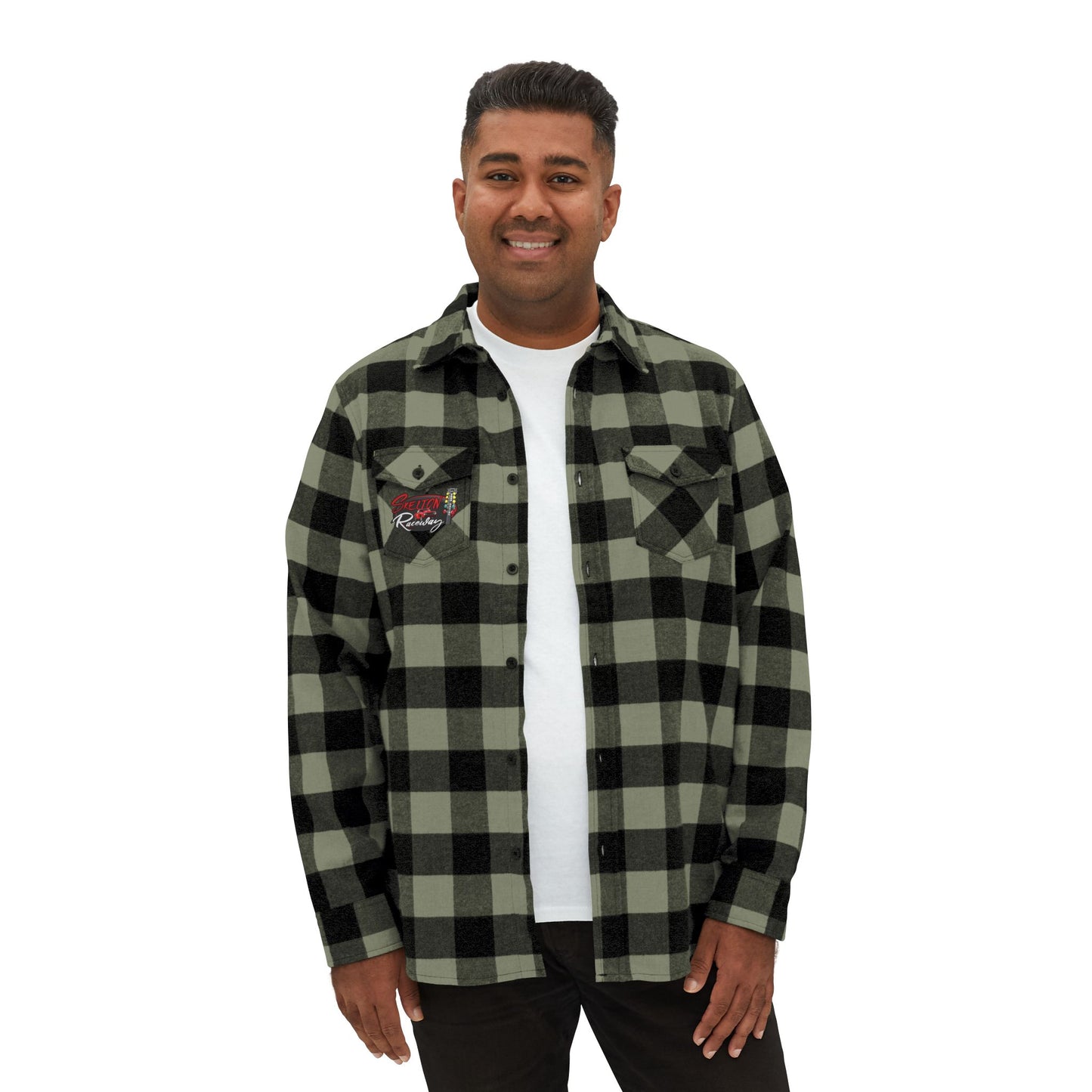 Unisex Flannel Skelton Raceway Shirt